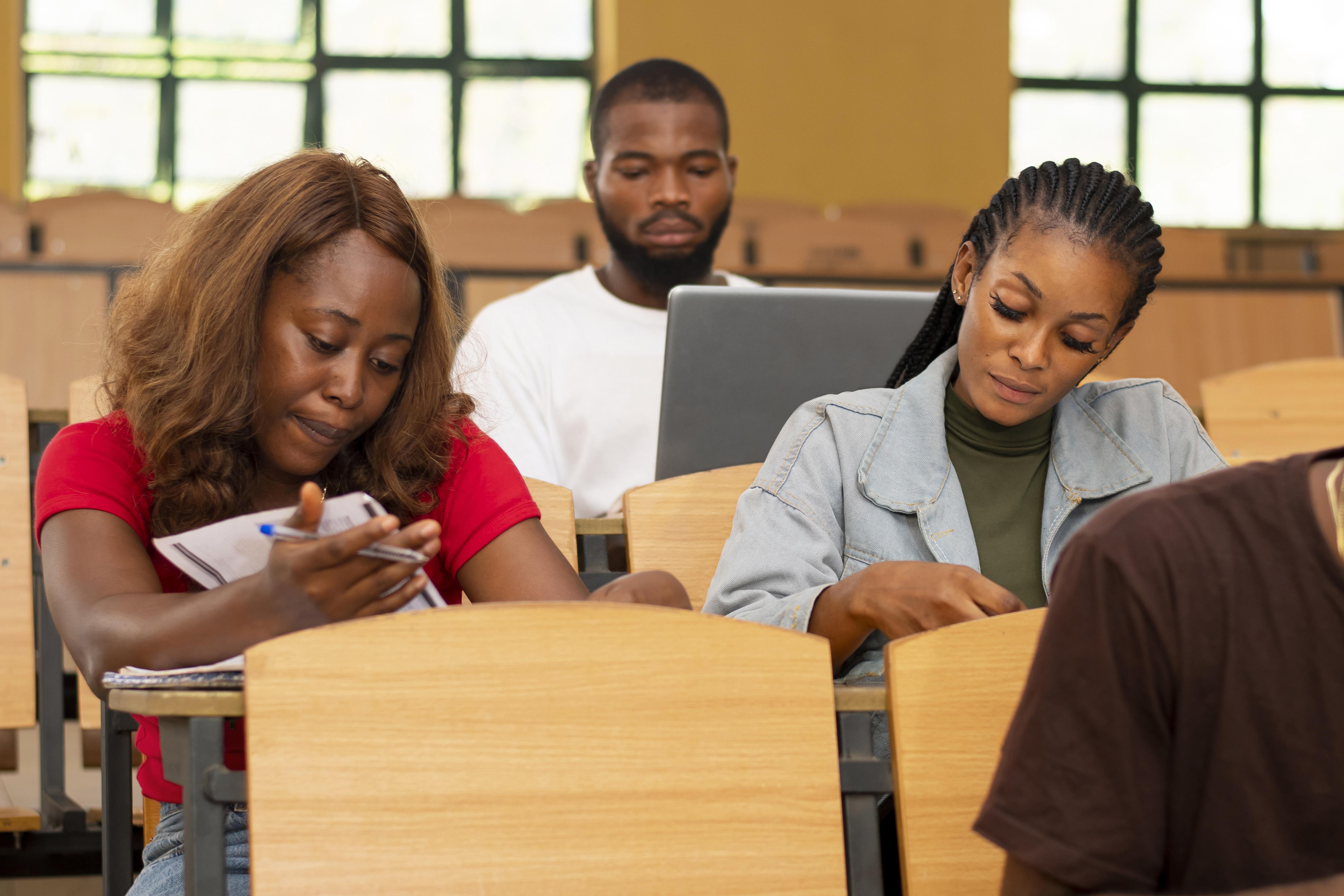 Researchers working in a university laboratory